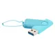 Флешка пластиковая с металлической скобой 32 Гб Designer To Go USB 3.0, бирюзовая - фото № 1