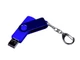 Флешка пластиковая с поворотным механизмом 16Гб, USB 2.0, micro USB, Type-С, синяя - фото № 4