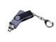 Флешка пластиковая с поворотным механизмом 32 Гб, USB 3.0/ micro USB/ Type-C, серая - фото № 3