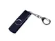 Флешка пластиковая с поворотным механизмом 64Гб, USB 2.0, micro USB, Type-С, черная / металлик - фото № 1