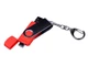 Флешка пластиковая с поворотным механизмом 64Гб, USB 2.0, micro USB, Type-С, красная / металлик - фото № 3