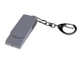 Флешка промо пластиковая на 128 Гб «Варуна» USB 2.0 с поворотным механизмом, серая - фото № 2