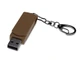 Флешка промо пластиковая на 64 Гб «Варуна» USB 2.0 с поворотным механизмом, коричневая - фото № 1