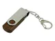Флешка промо USB 2.0 на 4 Гб с поворотным механизмом, тёмное дерево - фото № 1