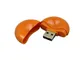 Флешка промо USB 2.0 на 8 Гб круглой формы, оранжевая - фото № 2