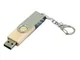 Флешка промо USB 2.0 на 8 Гб с поворотным механизмом, светлое дерево - фото № 2