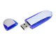 Флешка промо USB 3.0 на 64 Гб овальной формы, белая / синяя - фото № 2