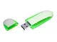 Флешка промо USB 3.0 на 64 Гб овальной формы, белая / зелёная - фото № 2