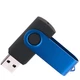 Флешка пластиковая на 32 Гб Twist Color Mix USB 3.0, черная / синяя - фото № 2