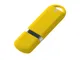 Флешка USB 2.0 на 32 Гб с soft-touch покрытием, жёлтая - фото № 1