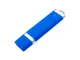 Флешка USB 2.0 на 32 Гб soft-touch Орландо, синяя - фото № 1