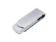 Флешка USB 2.0 на 4 Гб матовая поворотная, серебряная - фото № 2