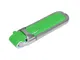 Флешка USB 2.0 на 4 Гб с массивным классическим корпусом, зелёная - фото № 1