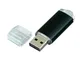 Флешка USB 2.0 на 4 Гб с прозрачным колпачком, чёрная - фото № 2
