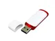 Флешка USB 2.0 на 4 Гб с цветными вставками, белая / красная - фото № 2