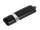 Флешка USB 2.0 на 8 Гб классической прямоугольной формы, чёрная - фото № 1