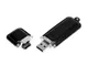 Флешка USB 2.0 на 8 Гб классической прямоугольной формы, чёрная - фото № 2