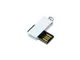 Флешка USB 2.0 на 8 Гб с мини чипом, белая / чёрная - фото № 3