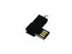 Флешка USB 2.0 на 8 Гб с мини чипом, чёрная - фото № 3