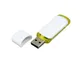 Флешка USB 2.0 на 8 Гб с цветными вставками, белая / жёлтая - фото № 2