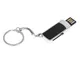 Флешка USB 2.0 на 8 Гб с выдвижным механизмом и мини чипом, чёрная - фото № 2