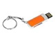 Флешка USB 2.0 на 8 Гб с выдвижным механизмом и мини чипом, оранжевая - фото № 2