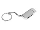 Флешка USB 2.0 на 8 Гб с выдвижным механизмом и мини чипом, серая - фото № 1