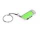 Флешка USB 2.0 на 8 Гб с выдвижным механизмом и мини чипом, зелёная - фото № 1