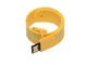 Флешка USB 2.0 на 8 Гб в виде браслета, жёлтая - фото № 2