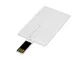 Флешка USB 2.0 на 8 Гб в виде пластиковой карты с откидным механизмом, белая - фото № 2