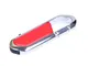 Флешка USB 2.0 на 8 Гб в виде карабина, красная - фото № 1