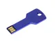 Флешка USB 2.0 на 8 Гб в виде ключа, синяя - фото № 1