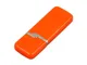 Флешка USB 3.0 на 32 Гб с оригинальным колпачком, оранжевая - фото № 3