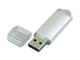 Флешка USB 3.0 на 32 Гб с прозрачным колпачком, серебристая - фото № 2