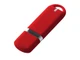 Флешка USB 3.0 на 32 Гб с soft-touch покрытием, красная - фото № 1
