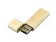 Флешка USB 3.0 на 64 Гб эргономичной прямоугольной формы с округленными краями, светлое дерево - фото № 2