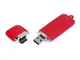 Флешка USB 3.0 на 64 Гб классической прямоугольной формы, красная - фото № 2