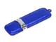 Флешка USB 3.0 на 64 Гб классической прямоугольной формы, синяя - фото № 1