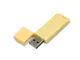 Флешка USB 3.0 на 64 Гб с оригинальным двухцветным корпусом, жёлтая - фото № 2
