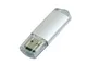 Флешка USB 3.0 на 64 Гб с прозрачным колпачком, серебристая - фото № 3