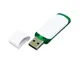Флешка USB 3.0 на 64 Гб с цветными вставками, белая / зелёная - фото № 2