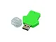 Флешка USB 3.0 на 64 Гб в виде футболки, зелёная - фото № 2