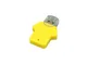 Флешка USB 3.0 на 64 Гб в виде футболки, жёлтая - фото № 1