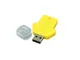 Флешка USB 3.0 на 64 Гб в виде футболки, жёлтая - фото № 2