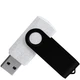 Флешка из переработанного пластика на 16 Гб Twist Eco USB 2.0, белая / черная - фото № 3
