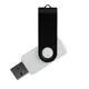 Флешка из переработанного пластика на 4 Гб Twist Eco USB 2.0, белая / черная - фото № 1
