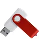 Флешка из переработанного пластика на 4 Гб Twist Eco USB 2.0, белая / красная - фото № 3