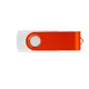 Флешка из переработанного пластика на 4 Гб Twist Eco USB 2.0, белая / оранжевая - фото № 2