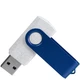 Флешка из переработанного пластика на 4 Гб Twist Eco USB 2.0, белая / синяя - фото № 3