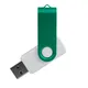 Флешка из переработанного пластика на 4 Гб Twist Eco USB 2.0, белая / зеленая - фото № 1